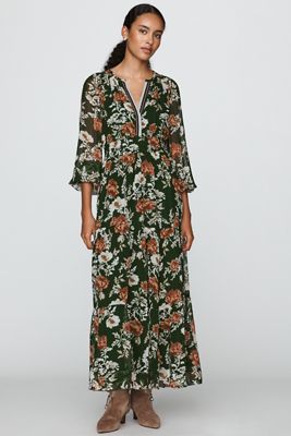 Somerset Maxi Dress: Long-Sleeve Chiffon Edition