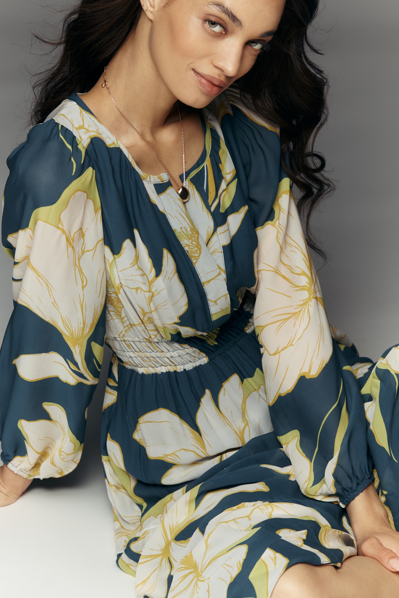 Somerset Maxi Dress: Long-Sleeve Chiffon Edition