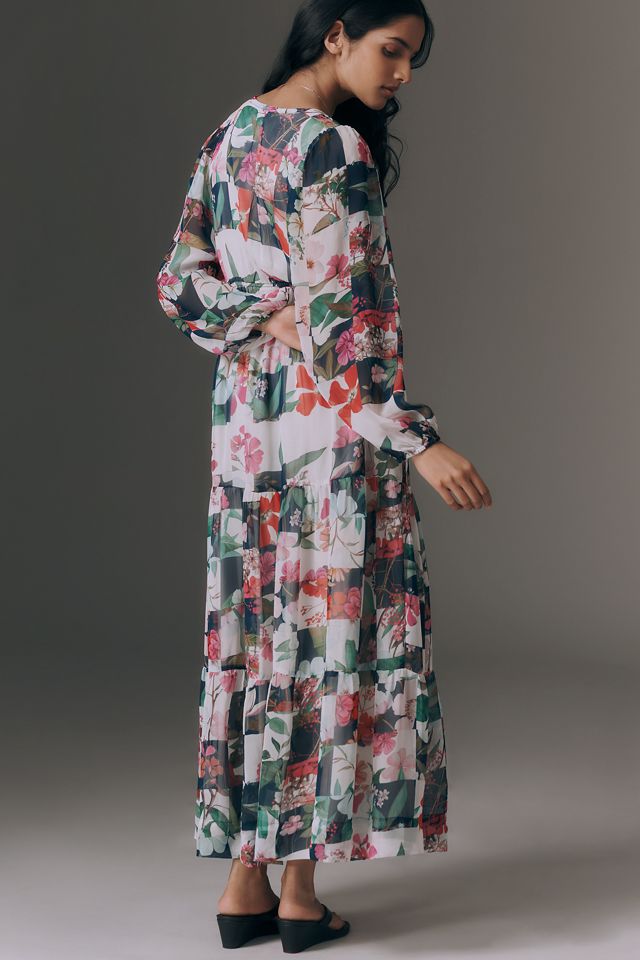 Das Somerset-Maxikleid: Langarm-Chiffon-Edition #1