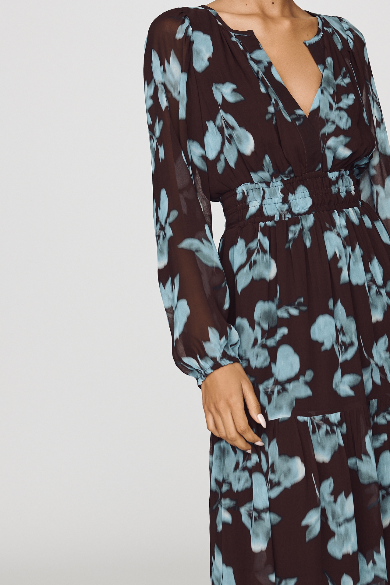 Somerset Maxi Dress: Long-Sleeve Chiffon Edition