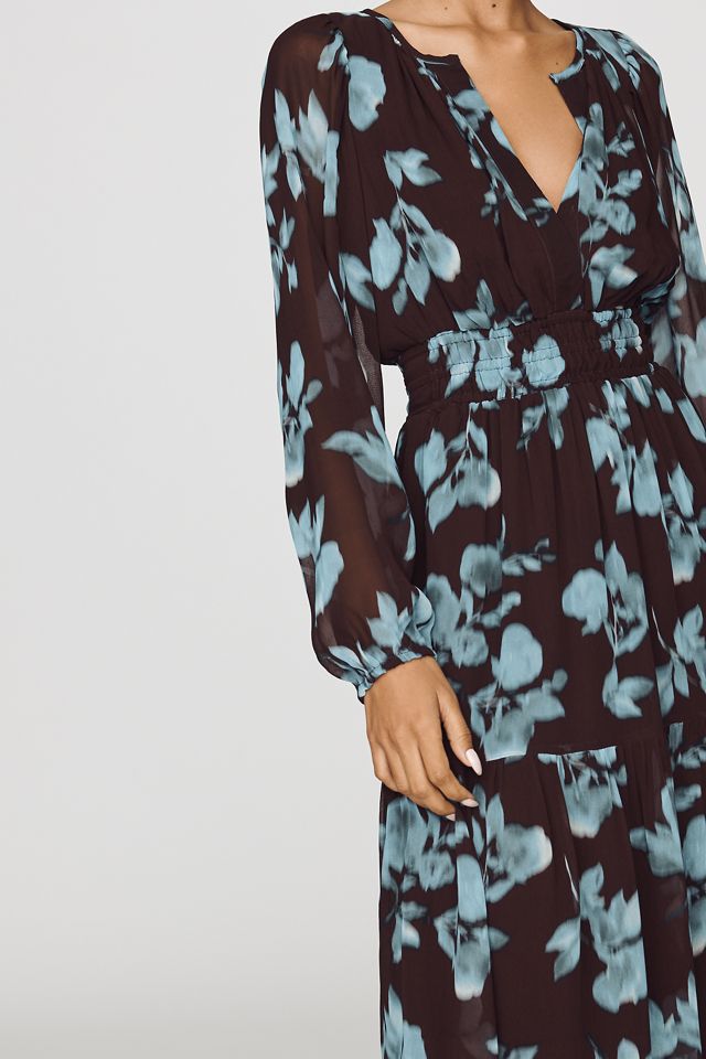 Somerset Maxi Dress: Long-Sleeve Chiffon Edition | Anthropologie