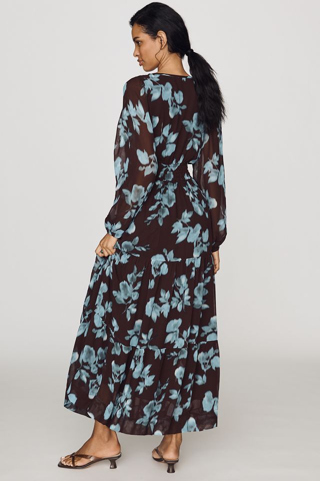 Somerset Maxi Dress: Long-Sleeve Chiffon Edition | Anthropologie