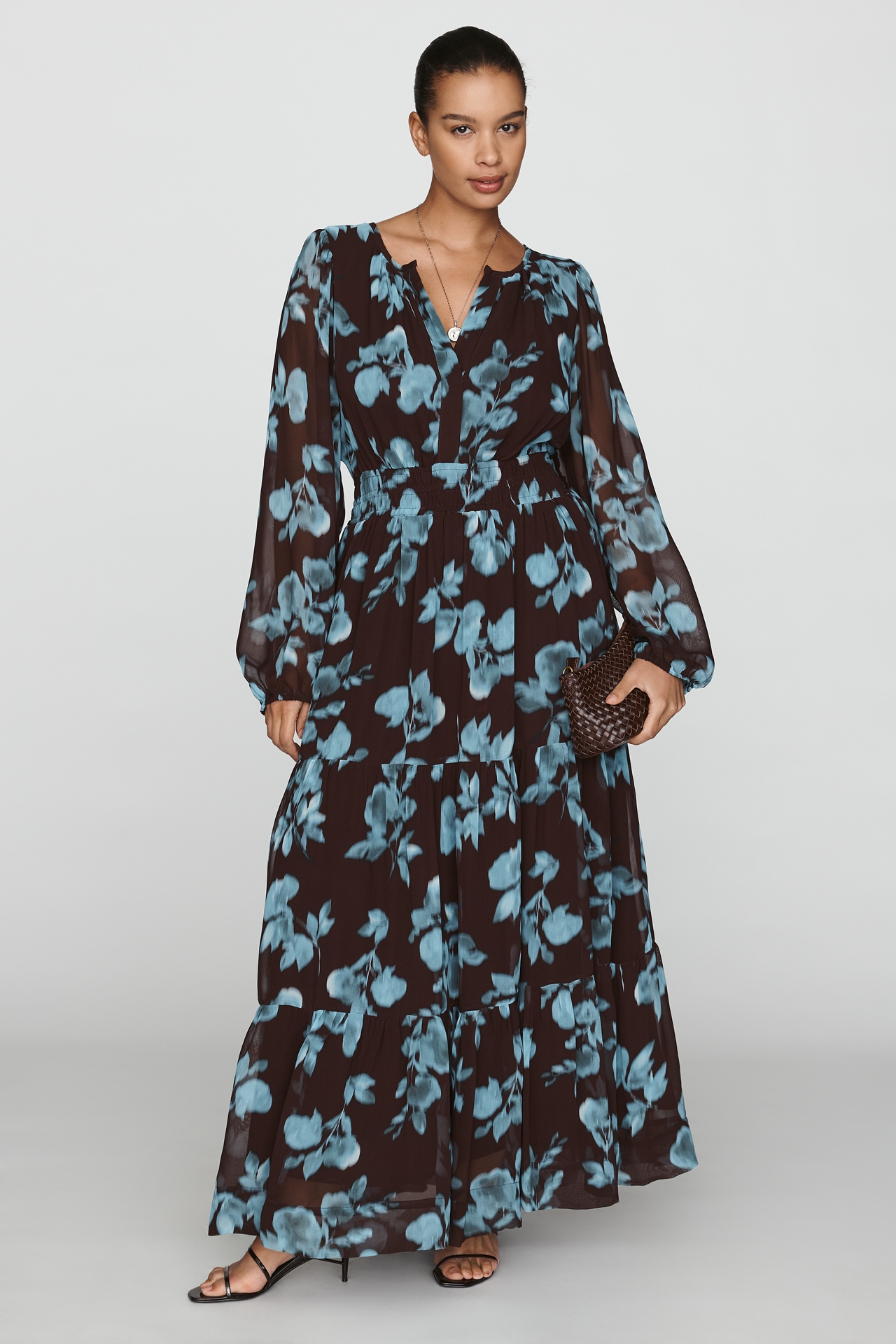 Somerset Maxi Dress: Long-Sleeve Chiffon Edition