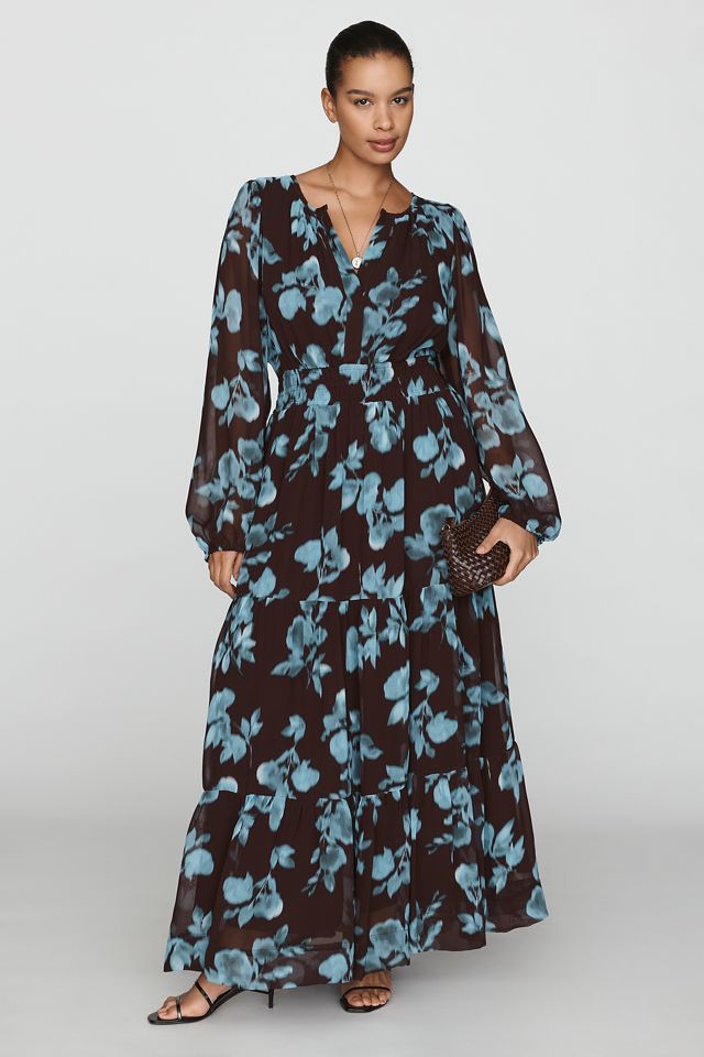 Somerset Maxi Dress: Long-Sleeve Chiffon Edition #4
