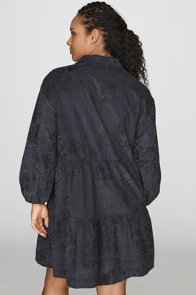Maeve Bettina Corduroy Tiered Mini Shirtdress #7