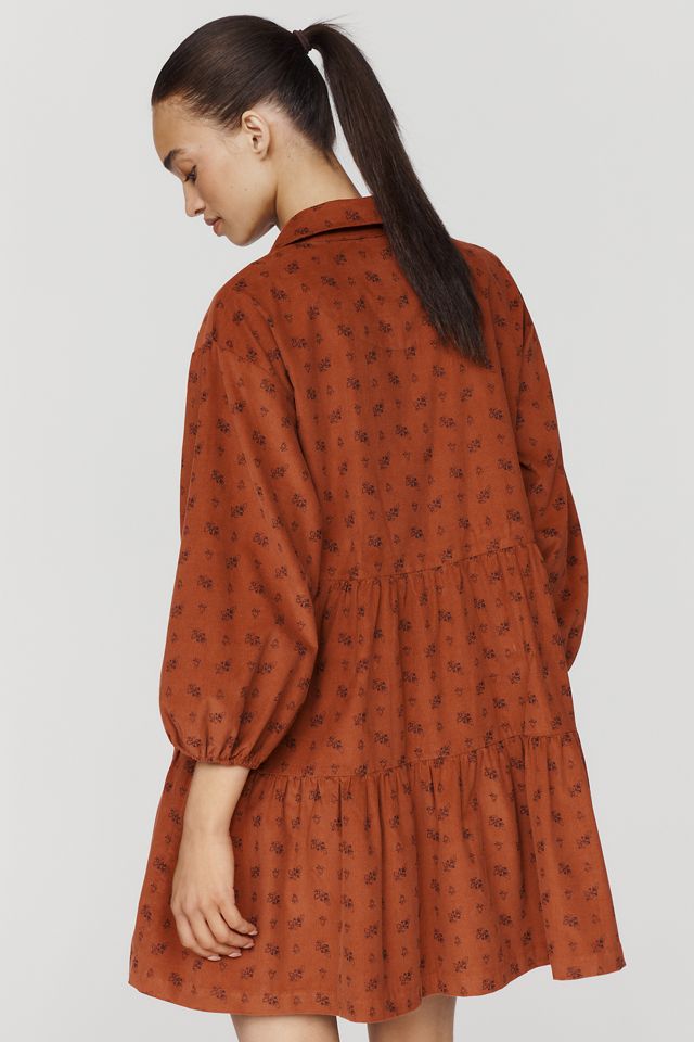 Maeve Bettina 100% Cotton Corduroy Mini Shirtdress #1