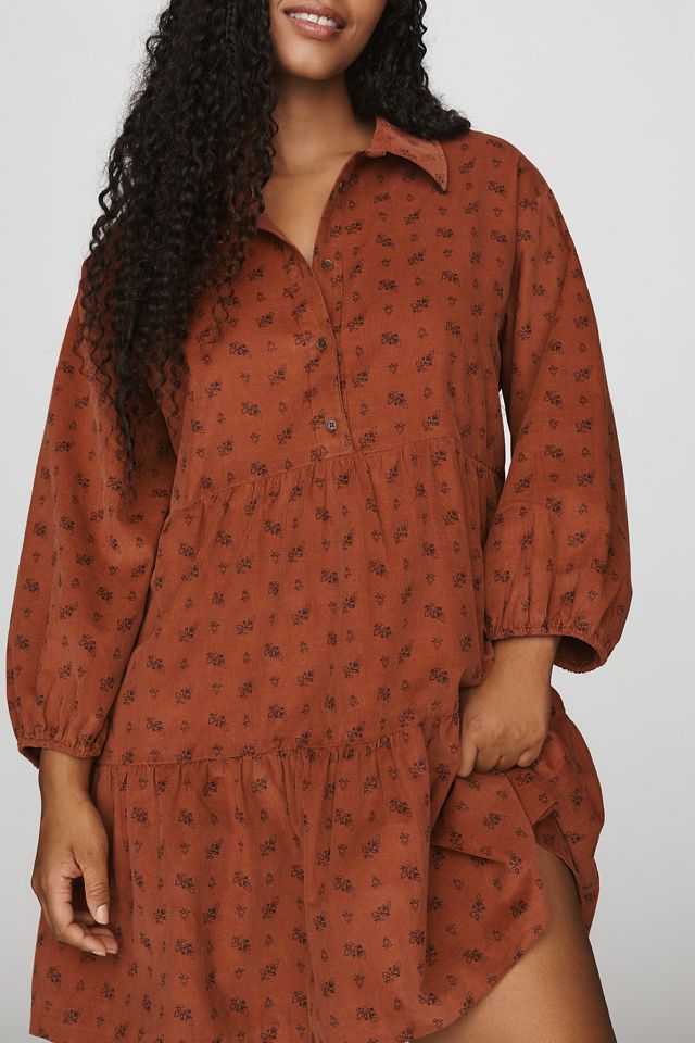 Maeve Bettina 100% Cotton Corduroy Mini Shirtdress #5