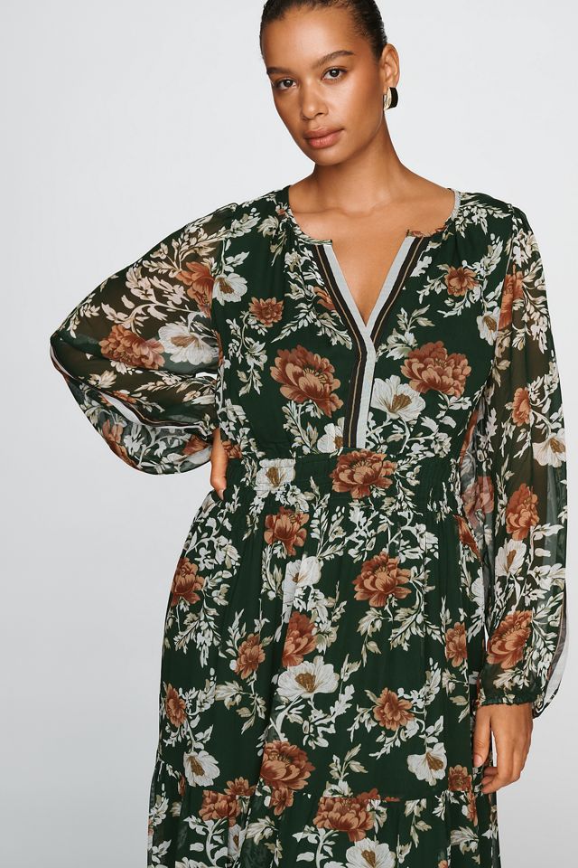 Somerset Maxi Dress: Long-Sleeve Chiffon Edition #1