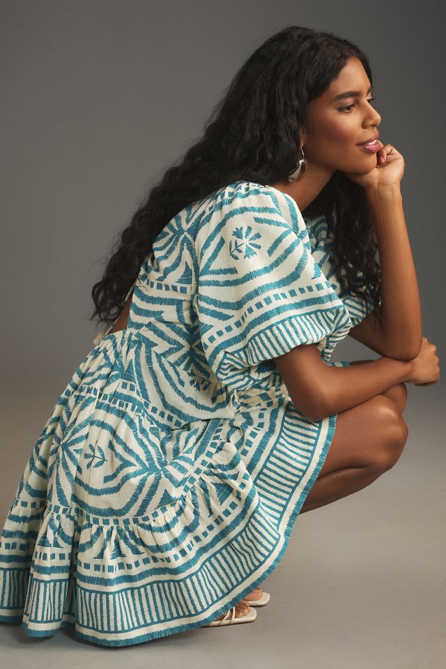 Omika Ila Short-Sleeve V-Neck Mini Dress #2