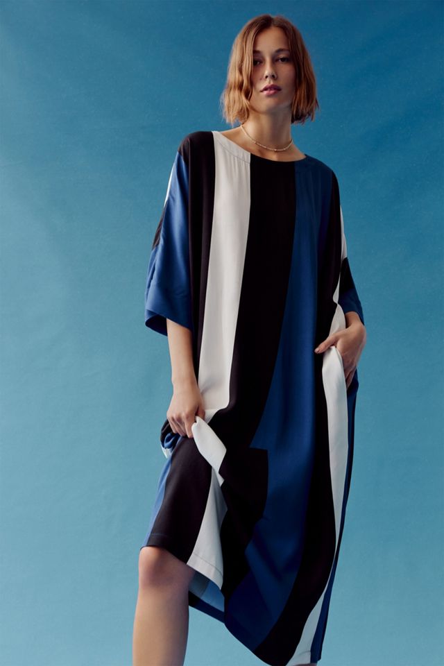 Peter Som for Anthropologie Calanthe Striped Maxi Dress