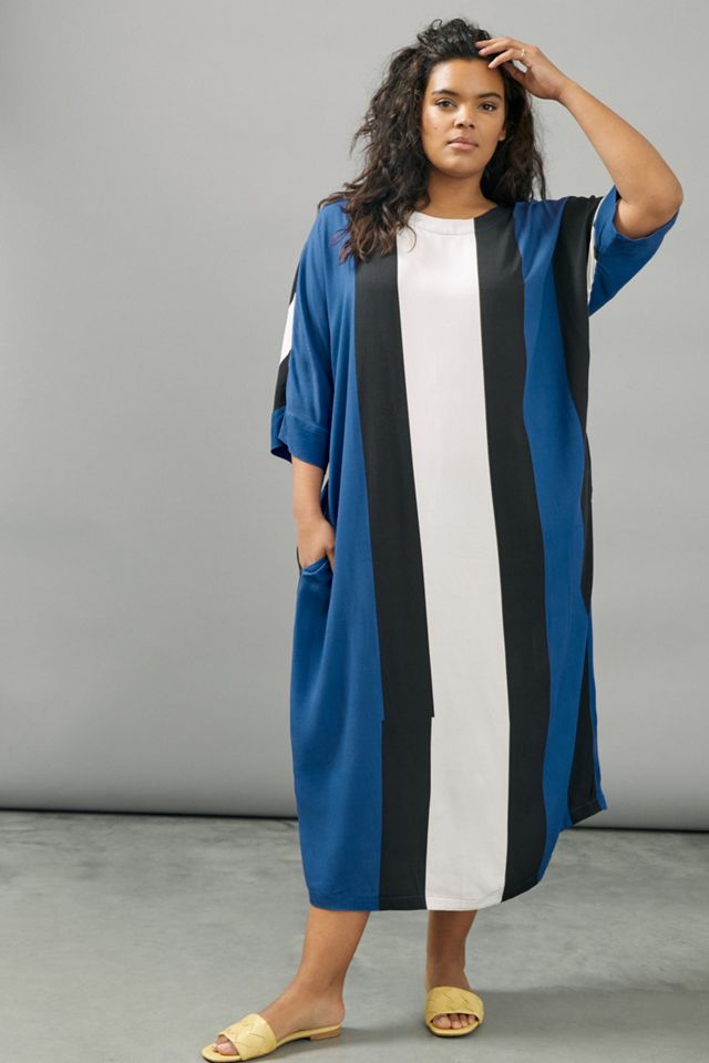 Peter Som for Anthropologie Calanthe Striped Maxi Dress #3