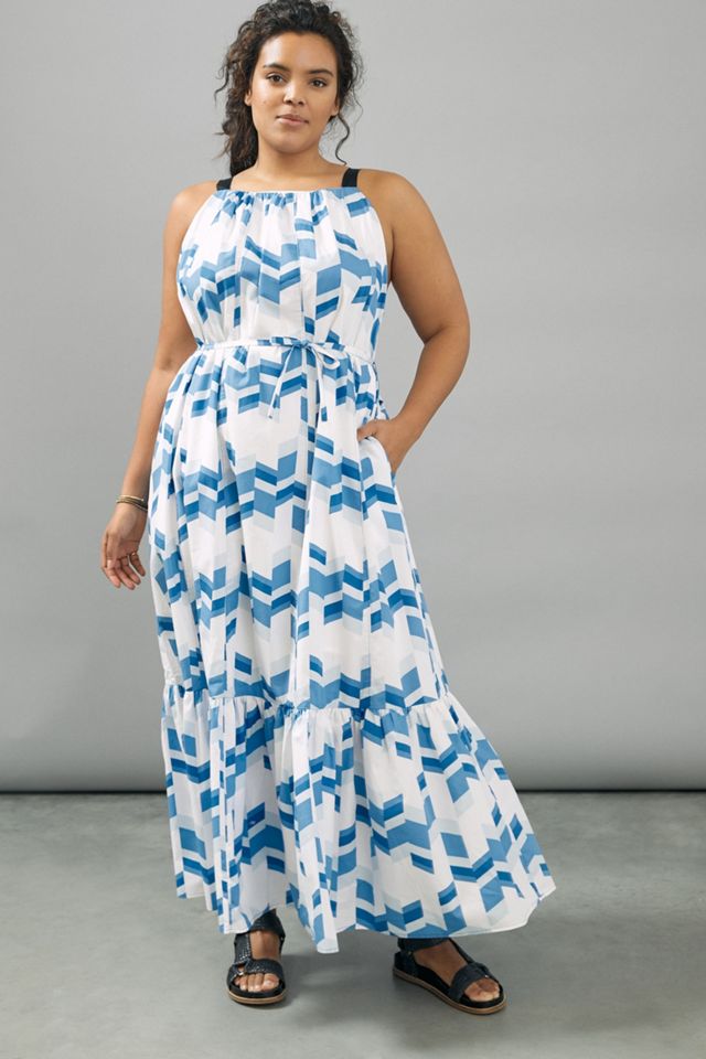Peter Som for Anthropologie Larissa Tiered Maxi Dress #3