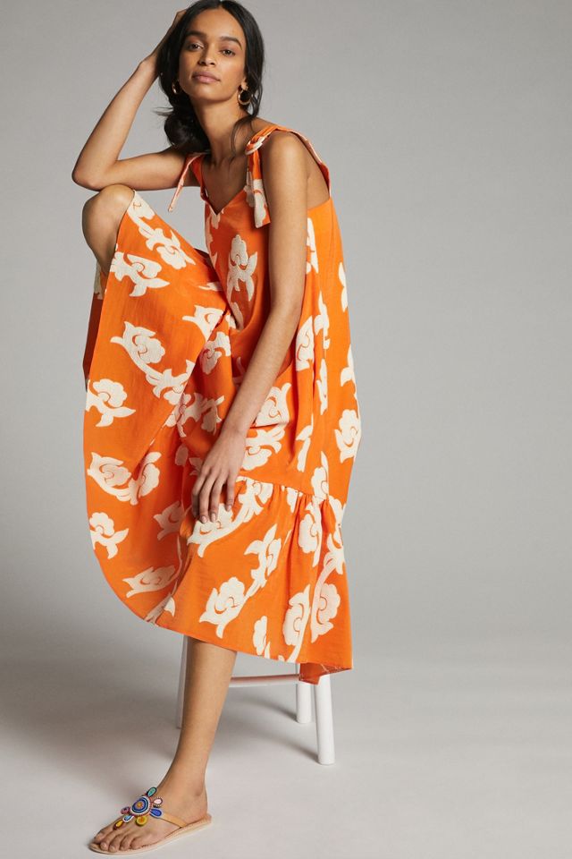 Phoebe Flounced Maxi Dress #1