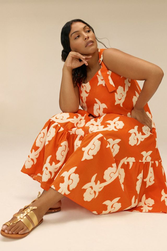 Phoebe Flounced Maxi Dress #6