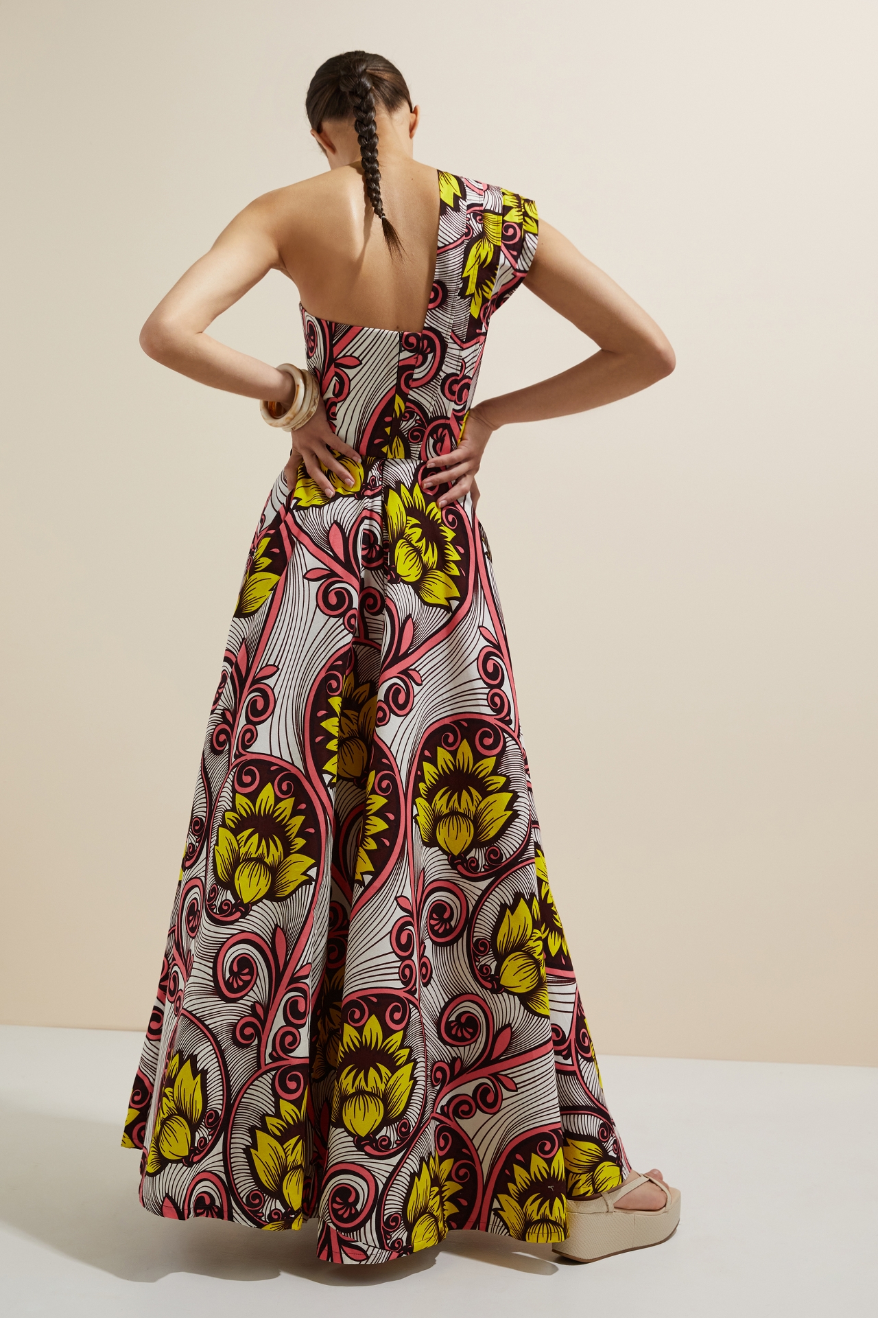 SIKA One-Shoulder Maxi Dress