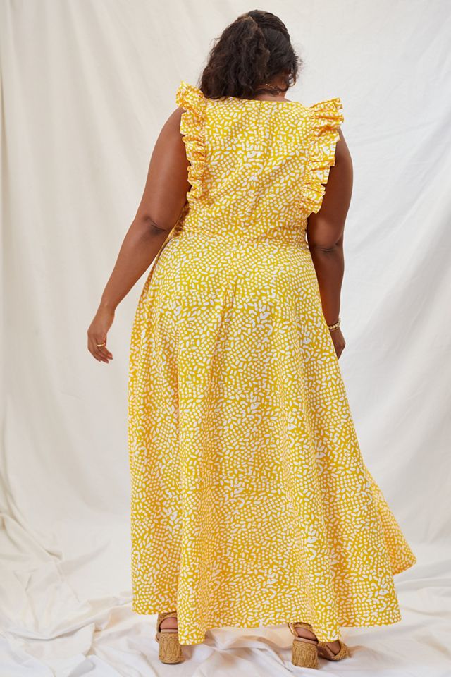 SIKA Marigold Ruffled Maxi Dress #5