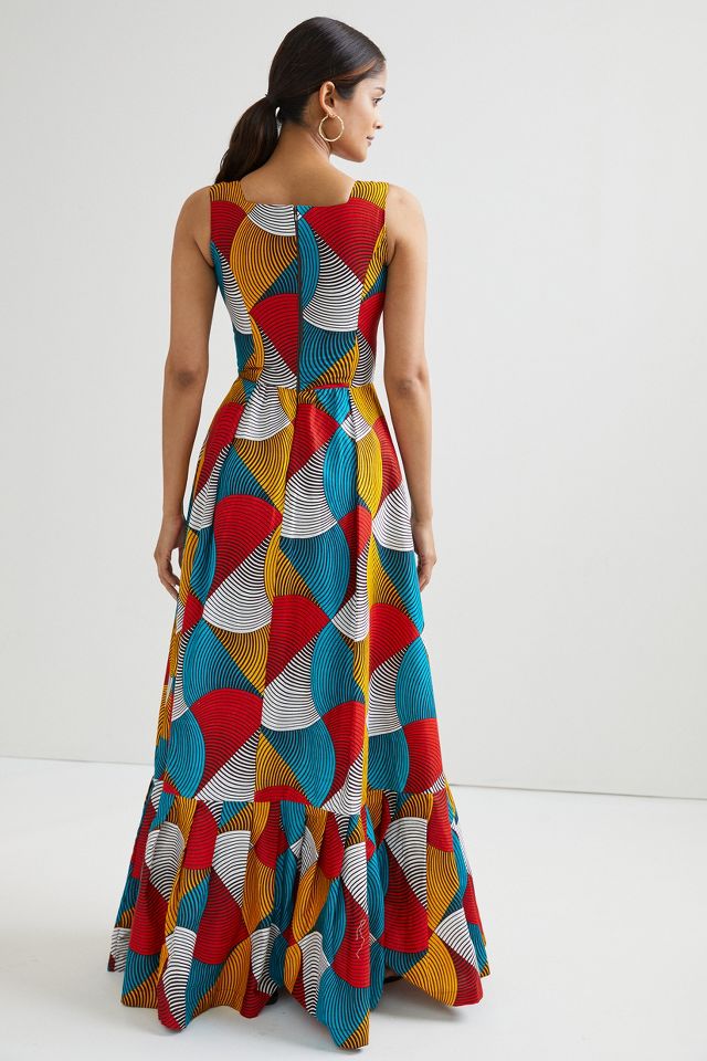 SIKA Geometric Maxi Dress | Anthropologie