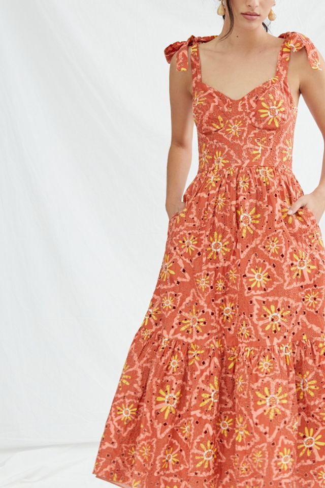 Amber Eyelet Midi Dress #3