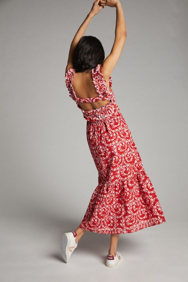 Amal Embroidered Midi Dress #1
