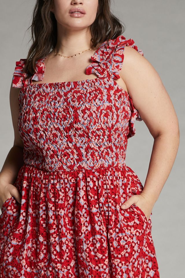 Amal Embroidered Midi Dress #7