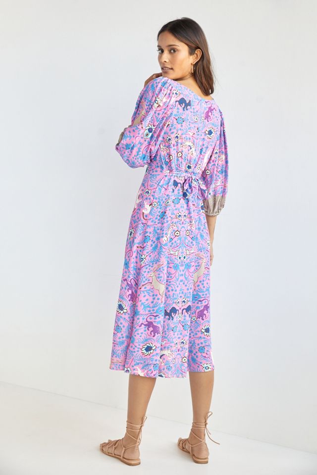 Plenty by Tracy Reese Puff-Sleeve Midi Dress #1