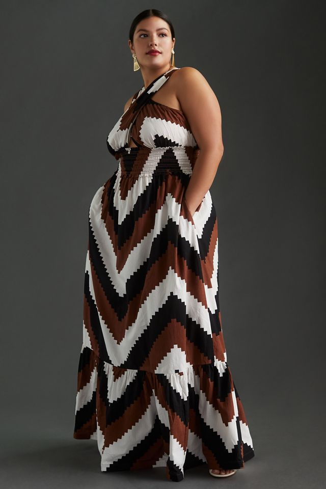 Plenty by Tracy Reese Printed Halter Maxi Dress #9