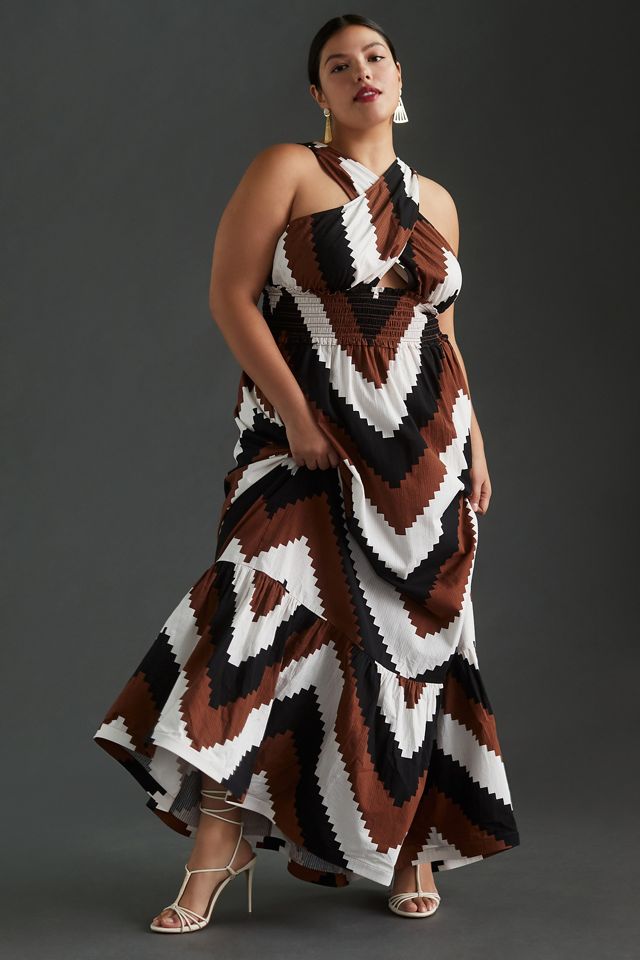 Plenty by Tracy Reese Printed Halter Maxi Dress #6