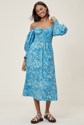 Hope For Flowers By Tracy Reese Off-the-shoulder Midi Dress