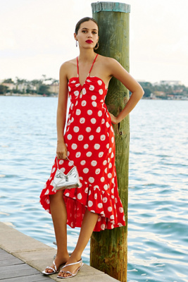 anthropologie boteh maxi dress by plenty by tracy reese Plenty by Tracy Reese Halter High-Low Ruffle Dress