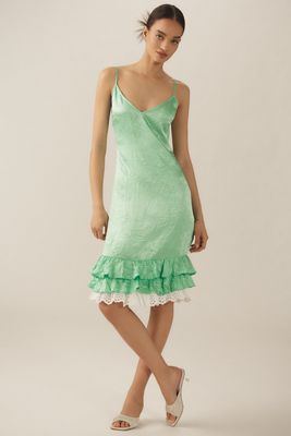 Hope for Flowers by Tracy Reese Ruffle-Hem Slip Dress