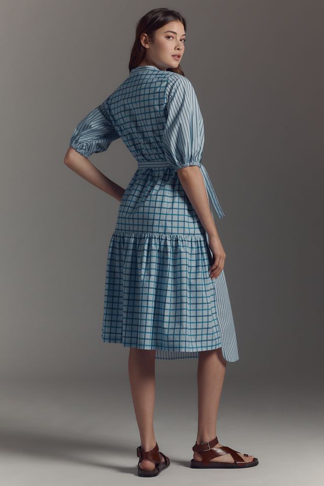 Hope for Flowers by Tracy Reese Mixed-Print Shirt Dress #1