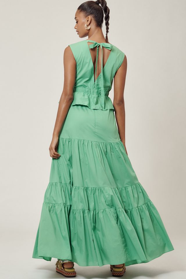 Hope for Flowers by Tracy Reese Peplum Tiered Maxi Dress #1