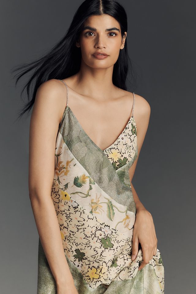 Hope for Flowers by Tracy Reese Linen Blend Slip Dress #1