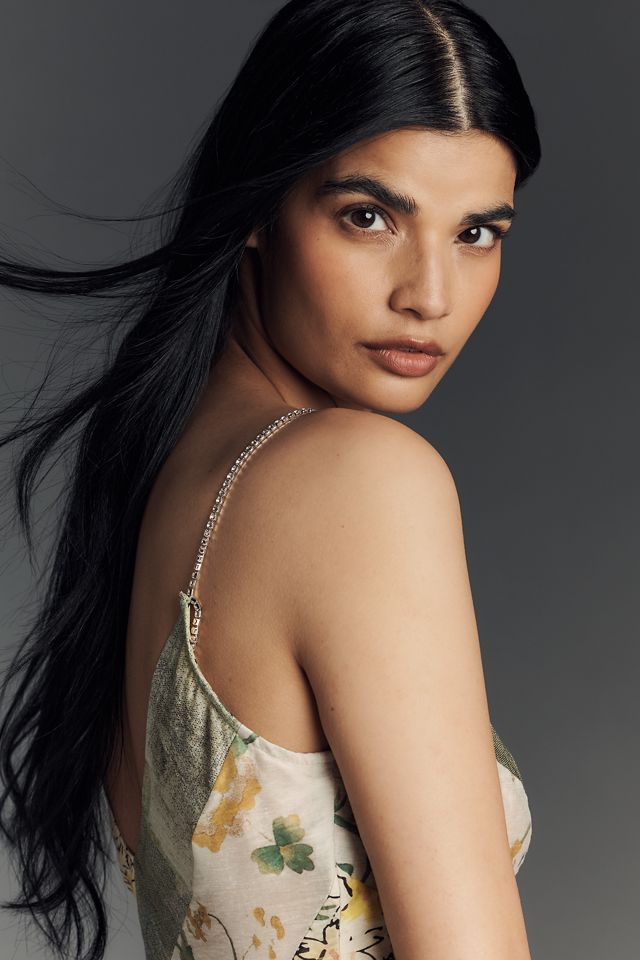 Hope for Flowers by Tracy Reese Linen Blend Slip Dress #3