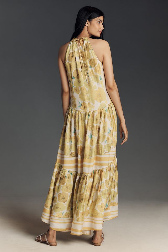 Hope for Flowers by Tracy Reese A-Line Halter Maxi Dress #2