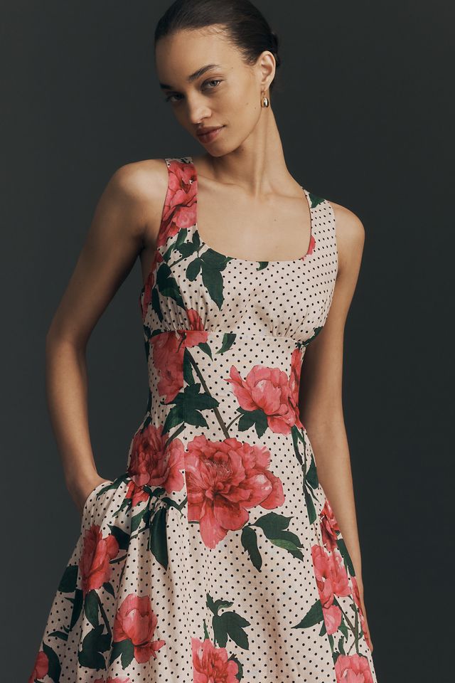 Hope for Flowers by Tracy Reese Sleeveless Linen A-Line Midi Dress |  Anthropologie
