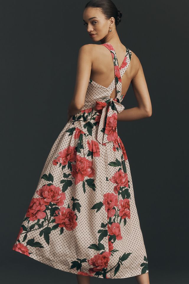 Hope for Flowers by Tracy Reese Sleeveless Linen A-Line Midi Dress |  Anthropologie