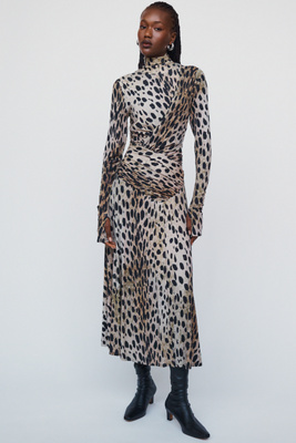 Hope for Flowers by Tracy Reese Wool Blend Draped Midi Dress