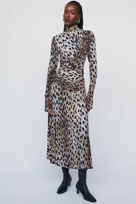 Hope for Flowers by Tracy Reese Wool Blend Draped Midi Dress