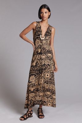 Twist Front Maxi Dress