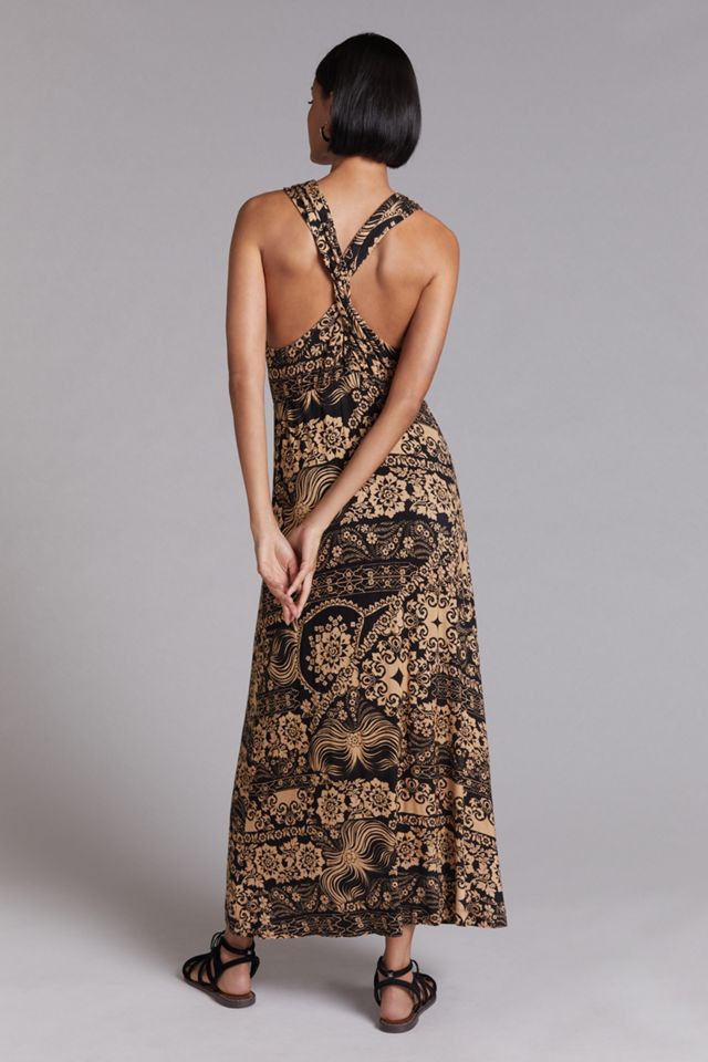 Twist-Front Maxi Dress | Anthropologie