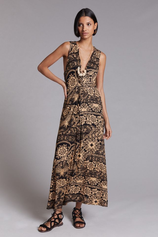 twist front flowy maxi dress ZESICA Twist Front Wedding Guest Cocktail Flowy A Line Long Dress – zesica main image 1
