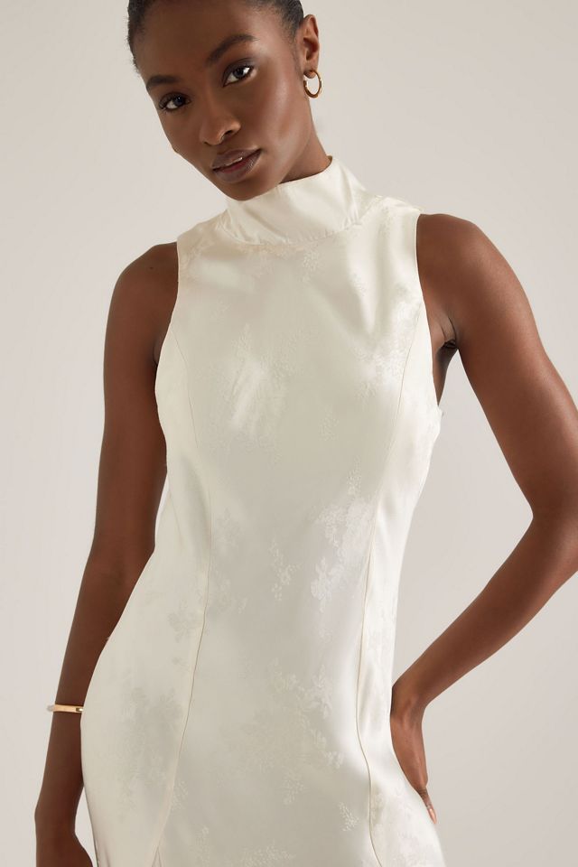 Vestido Maxi de Cuello Alto Joni Jacquard By Anthropologie #3