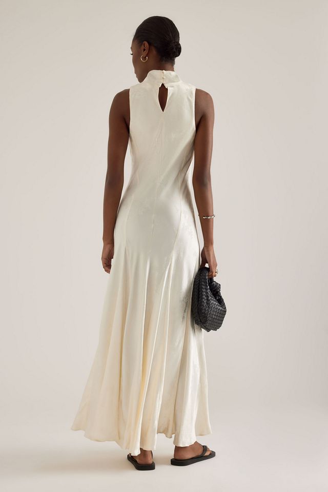 Vestido Maxi de Cuello Alto Joni Jacquard By Anthropologie #5
