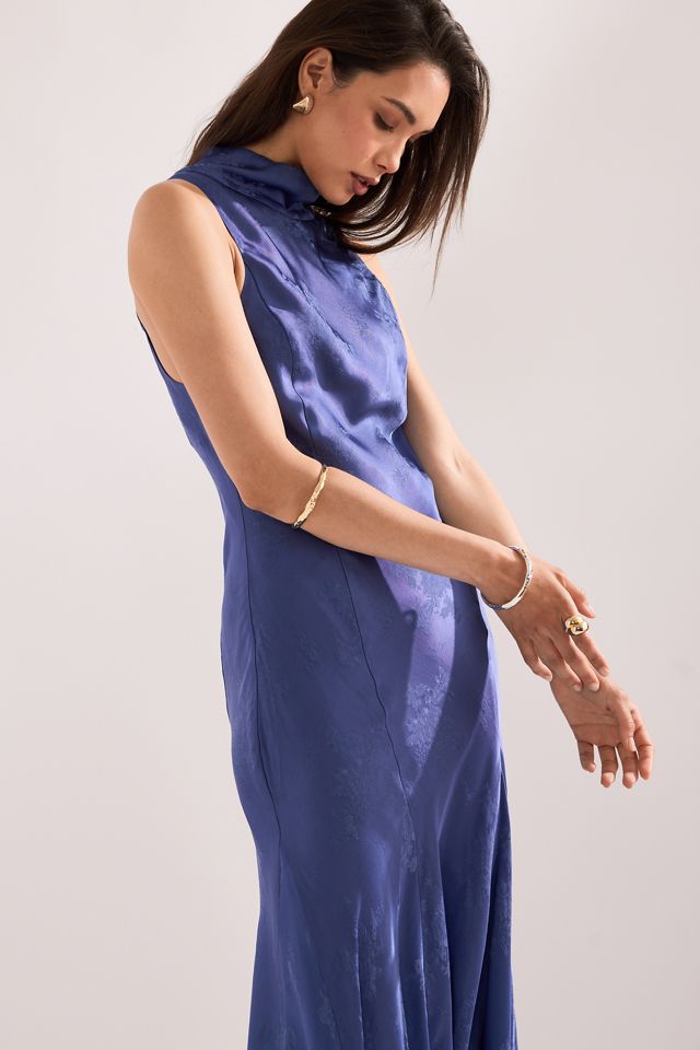 Abito lungo Joni Jacquard a collo alto By Anthropologie #5