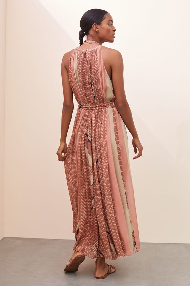 Abstract Halter Maxi Dress | Anthropologie