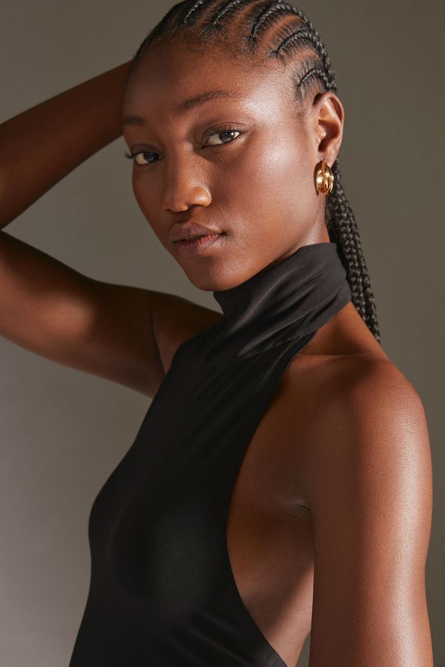 Norma Kamali Turtleneck Halter Dress #1