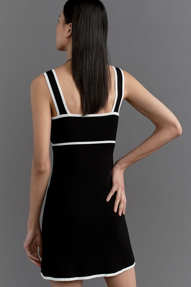 Bow Cutout Mini Sweater Dress #3