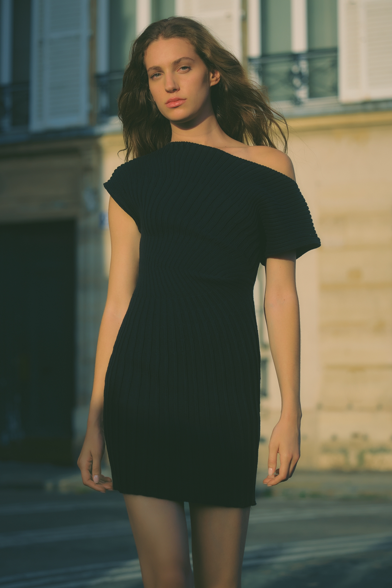 By Anthropologie Ribbed Knit Mini Dress