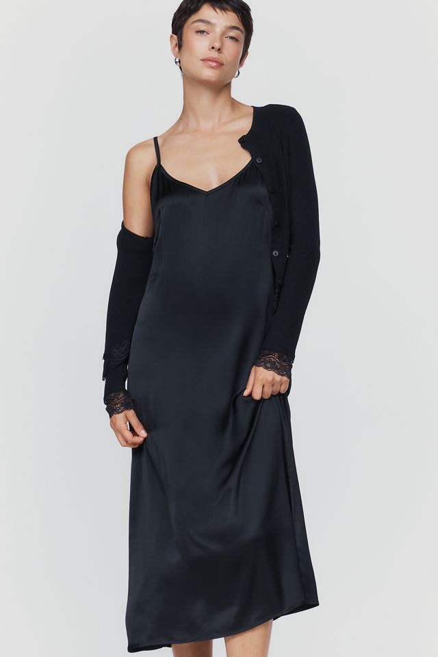By Anthropologie Twofer-Strickjacken-Midikleid #3